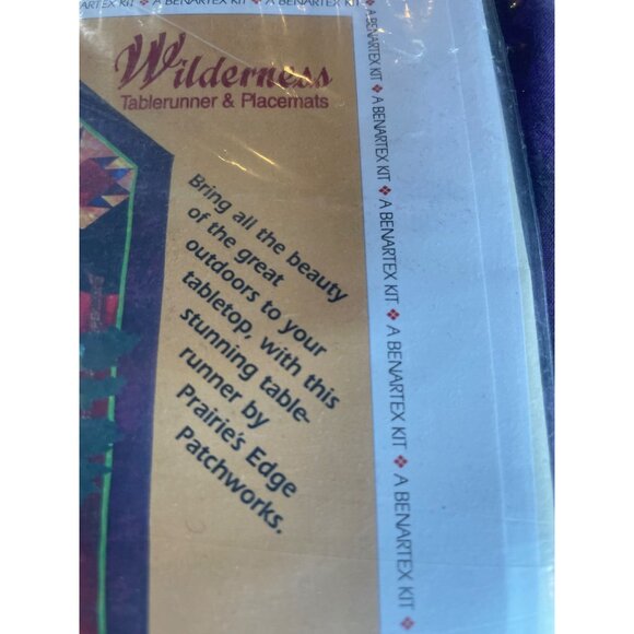 Wilderness Tablerunner & Placemats Kit Complete with Glacier Park Fabrics By Ben - Picture 3 of 3